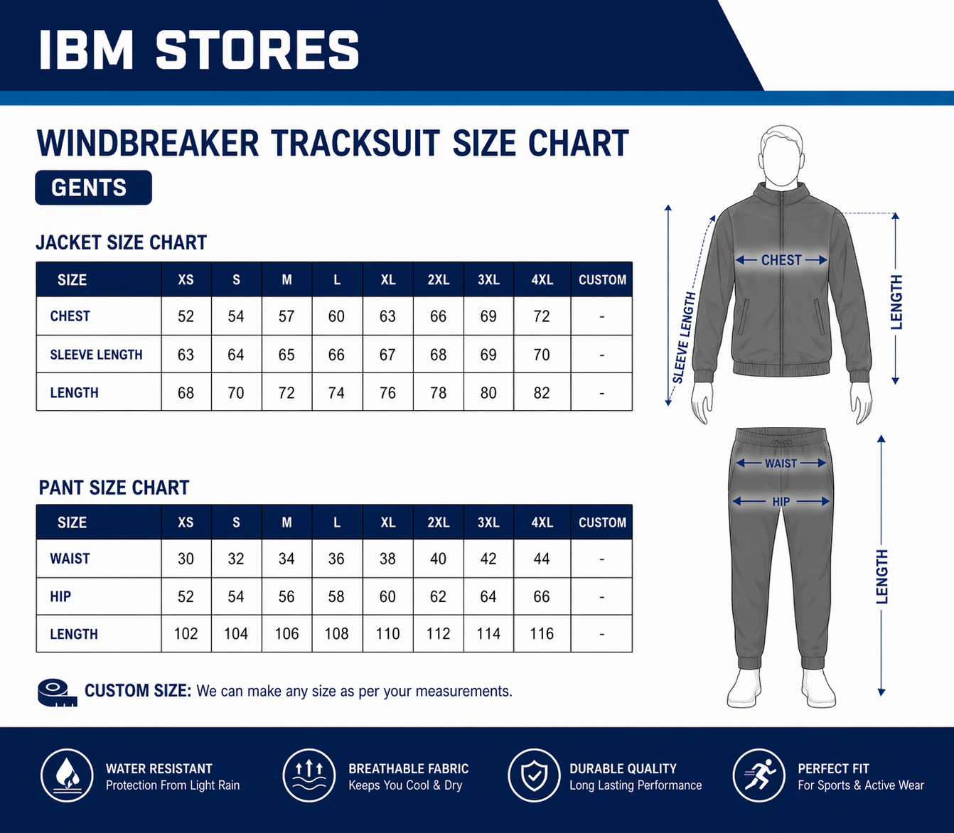 Custom Black Tracksuit for Men – Personalized Sportswear Jogger Set | IBM STORES