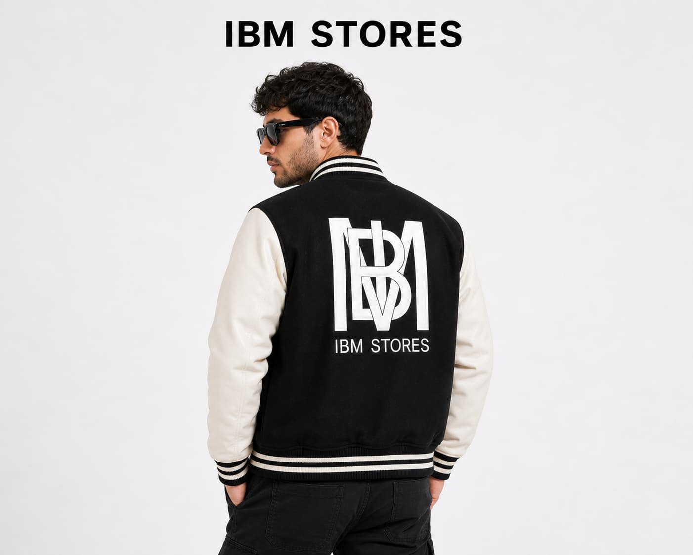 Custom Varsity Jacket for Men – Black & White Letterman Jacket | IBM STORES